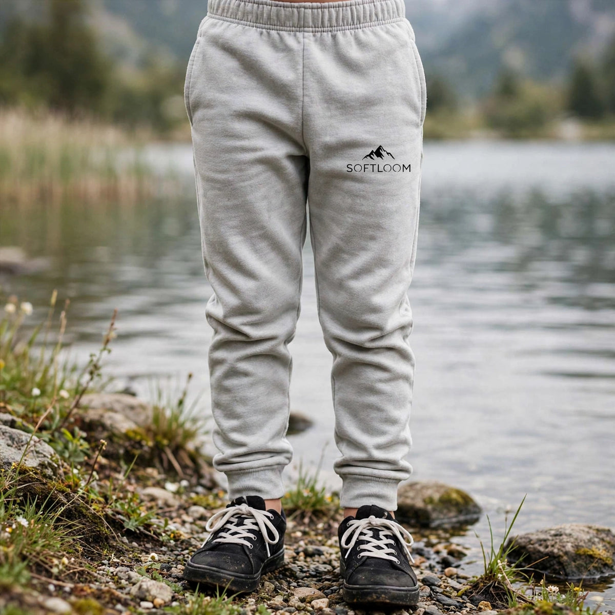 Pantalon jogging Softloom – Enfant (tons clairs)
