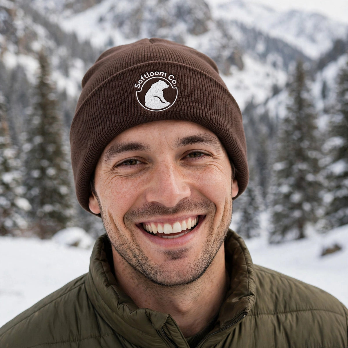 Tuque ours brodée - Softloom Co.