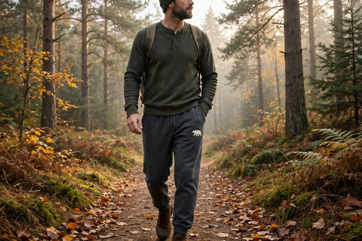 Pantalon jogging Ours - Adulte - Gris