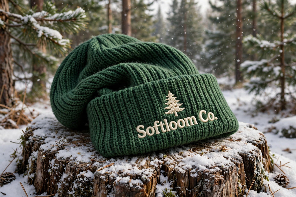 Tuque à revers brodée - Forest